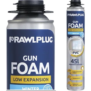 Montážní pěna RAWLPLUG Pěna polyuretanová pistolová RPP nízkoexpanzní - zimní 45 l