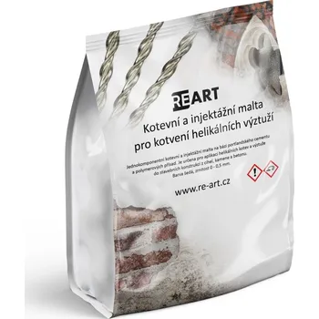 RE-ART Kotevní jednosložková malta pro kotvení helikálních výztuží Balení: 4 x 5 kg