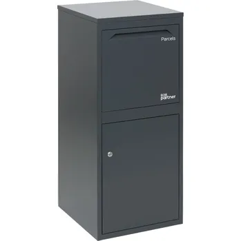 Poštovní schránka Poštovní schránka na dopisy a balíky s možností instalace do zdiva, šedá, 972 x 412 x 432 mm