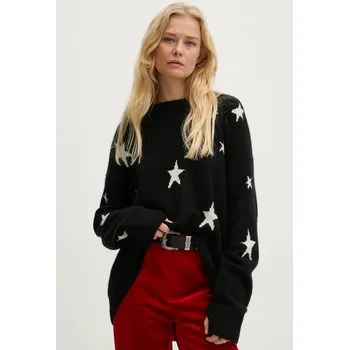 Pánský svetr Kašmírový svetr ZADIG&VOLTAIRE KWSW00066 černá 99X, vel. XS