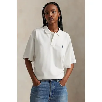 Pánské oblečení Bavlněné polo tričko Polo Ralph Lauren 211A96270 bílá 00X, vel. XS