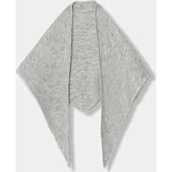 Šála Šála z vlněné směsi United Colors of Benetton dámský, šedá barva, 6QZPDU020 90X, vel. ONE SIZE
