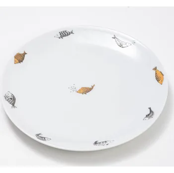 Talíř Mělký talíř Zlatá rybka