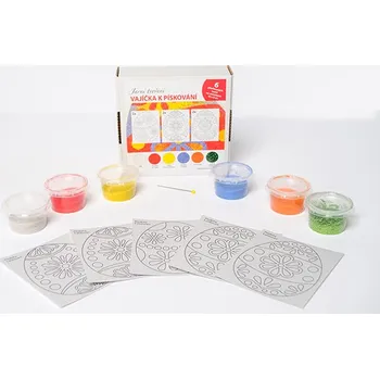 Výtvarná sada sada Velikonoční VAJÍČKA / 10x8 cm (Samolepicí šablony)