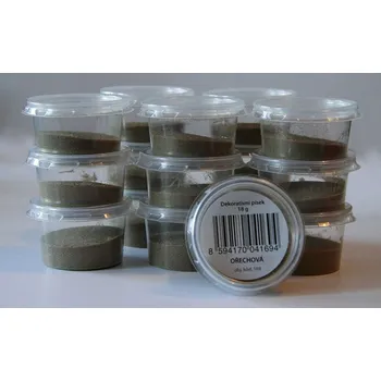 písek ořechová (Dekorativní písek)