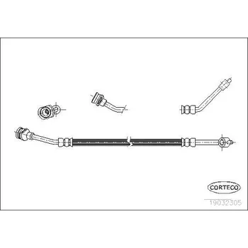 Brzdová hadice Brzdová hadice CORTECO 19032305