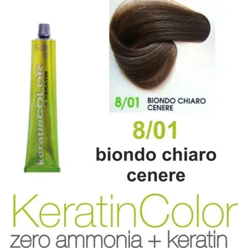 Barva na vlasy BBcos barva na vlasy s keratinem Keratin Color 8/01 100 ml