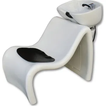 Kadeřnické křeslo Kadeřnický mycí box Orfei - bílý