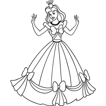 PRINCEZNA I. / 20x25 cm (Samolepicí šablona na pískování)