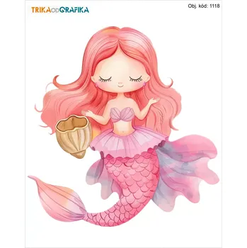 Textilie k potisku Mořská panna – nažehlovačka