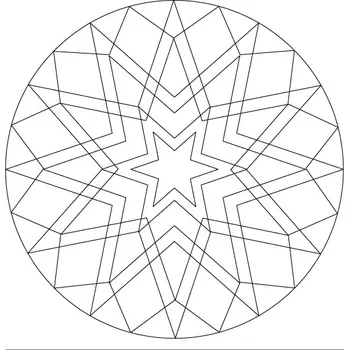 mandala 19. / 20x20 cm (Samolepicí šablona na pískování)