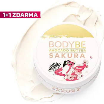 Přípravek po opalování BODYBE Avokádové zvláčňující tělové máslo - Sakura - 145g