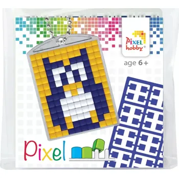 Pixel klíčenka sova 1ks