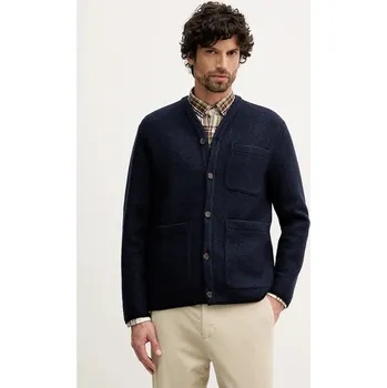 Dámský svetr Kardigan s příměsí vlny United Colors of Benetton 24RDUN065 námořnická modř 59X, vel. XXL