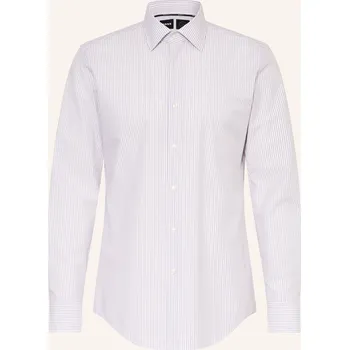 Pánská košile Boss Pánská Košile Hank Slim Fit, bílá / tmavě hnědá, 38