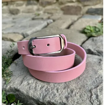 Opasek Kožeťuci Úzký růžový Rozměry opasku: Obvod pasu: 80 cm (Celková délka 95cm)