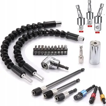 Bit ÚHLOVÝ ADAPTÉR NÁSTAVEC DRŽÁK PRO VRTAČKU ŠROUBOVÁK HEX NÁSTAVEC PRO BITY