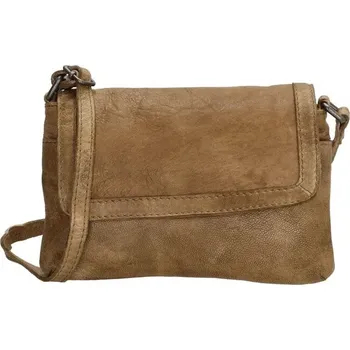 Kabelka Beagles kabelka z pravé kůže béžová