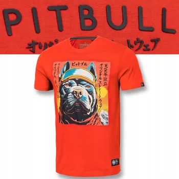 Pánské tričko PITBULL WEST COAST PÁNSKÉ TRIČKO TRIČKO FUJI OGNISTOCZERWENÁ XXL