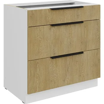 Stolarz-Lempert Kuchyňská skříňka Cremona WH - dolní 80 D 3S šuplíková PREMIUM BOX