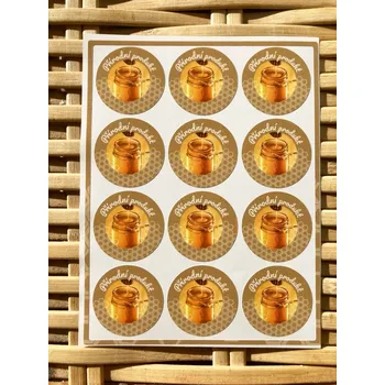 Výuková hračka Přírodní produkt 12 ks / 3 cm (samolepka na archu)