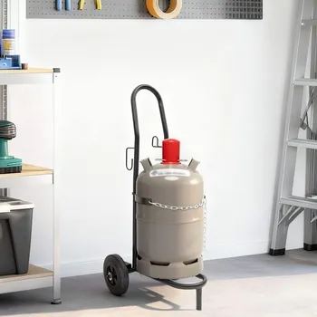 Zahradní nářadí Ruční vozík Černá a červená 49 x 49 x 101 cm Ocel