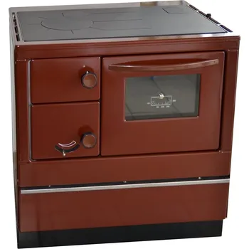 Sporák na tuhá paliva Sporák ÖKONOM 85 FIKO De Luxe hnědý pravý TH500.0000000190