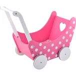 4iQ Group Dřevěný kočárek pro panenky GABY