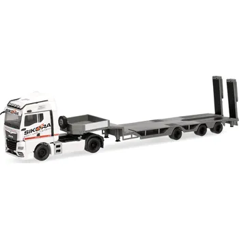 autíčko MAN TGX GM podvalník s&nbsp;nájezdy Sikora / Trucker Babe Cindy Herpa 320849