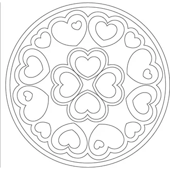 mandala 11. / 20x20 cm (Samolepicí šablona na pískování)