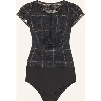 Simone Pérèle Dámské Stringové Body Desiree, černá / zlatá, 38