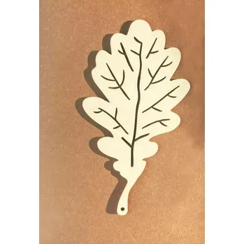 Výuková hračka Dubový list / 15x8 cm (Polotovar k dotvoření)