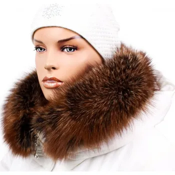 Sikora Kožešinový lem na kapuci - límec liška snowtop black ginger LG 02/1 (65 cm)