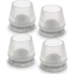 Krytka s filcem Ø 20 - 22 mm, transparentní, 4 ks