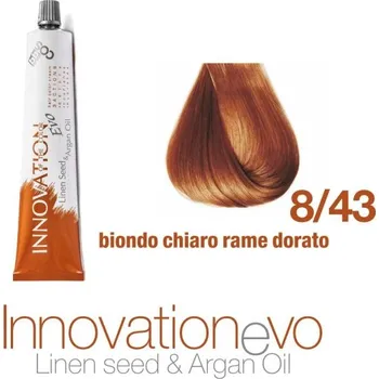 Barva na vlasy BBcos barva na vlasy s arganovým olejem Innovation Evo 8/43 100 ml