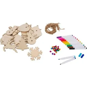 Vánoce Sada dřevěných ozdoz DPDN-230