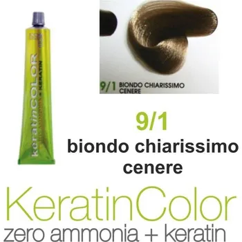 Barva na vlasy BBcos barva na vlasy s keratinem Keratin Color 9/1 100 ml