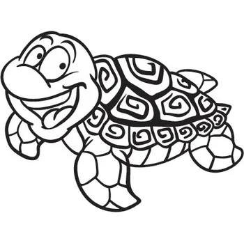 ŽELVA / 15x12 cm (Samolepicí šablona na pískování)