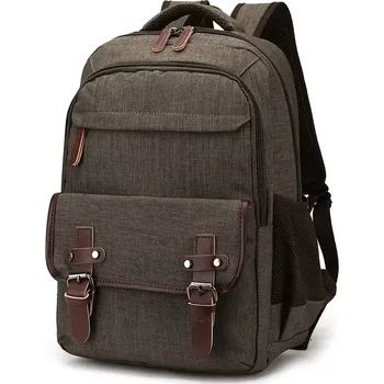 Městský batoh Canvasio plátěný canvas retro batoh Dávila Hnědý 13L