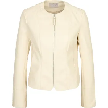 Dámská bunda Orsay Dámské Krémová dámská koženková bunda ORSAY Bílá 36 (2961993)