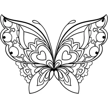 MOTÝL I. / 20x15 cm (Samolepicí šablona na pískování)