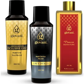 Aviváž Giovani Koncentrovaný parfém na prádlo Výhodný balíček Giovani PARFUMERIE 3 ks Objem: 100 ml