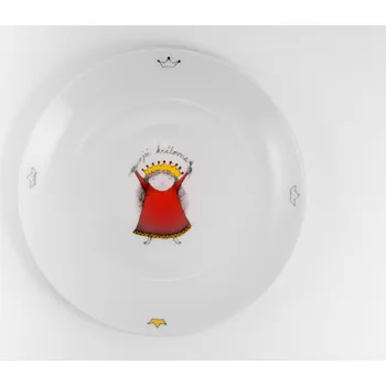 Talíř Ellastration Mělký talíř Jsi královna!