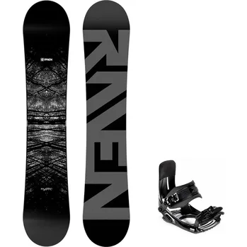Snowboarding Snowboard komplet Raven Mystic + vázání Croxer MP180 Velikost: 170W cm, Velikost vázání: S