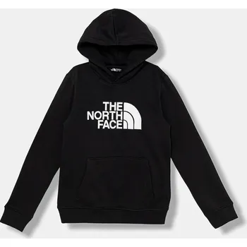 Chlapecká mikina Dětská mikina The North Face TEEN DREW PEAK PULLOVER HOODIE NF0A8EHHJK31 černá 99X, vel. 116-119