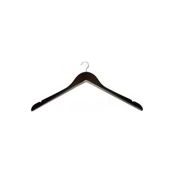 Ramínko Dřevěná ramínka/dřevěné ramínko na šaty BT, tmavý matný lak, šířka 44,5cm,se zářezy, 1ks