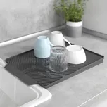 WENKO Odkapávací podložka na nádobí Linea, šedá 771035