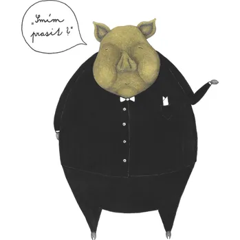 Ellastration Přáníčko Smím prasit?