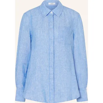 Dámská halenka Reiss Dámská Košilová Halenka Belle Ze Lnu, tmavě modrá, 40