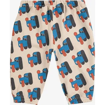 Kojenecké oblečení Kojenecké bavlněné tepláky Bobo Choses Doggy Mate 225AB079 béžová 01X, vel. 68